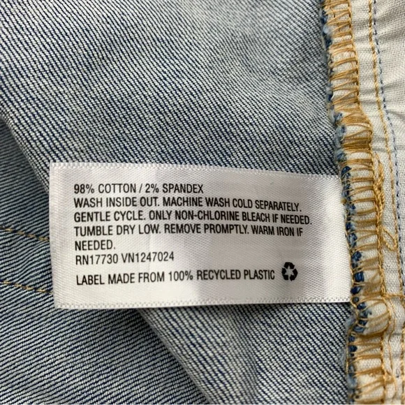 Wild Fable Womens Distressed Highest Rise Skinny Jean Light Wash Size 16 - Picture 7 of 12